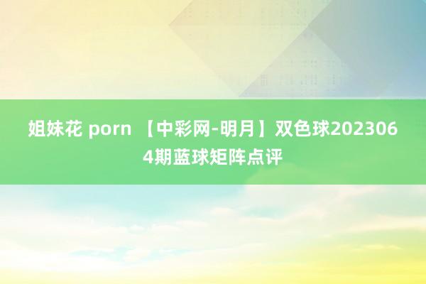 姐妹花 porn 【中彩网-明月】双色球2023064期蓝球矩阵点评