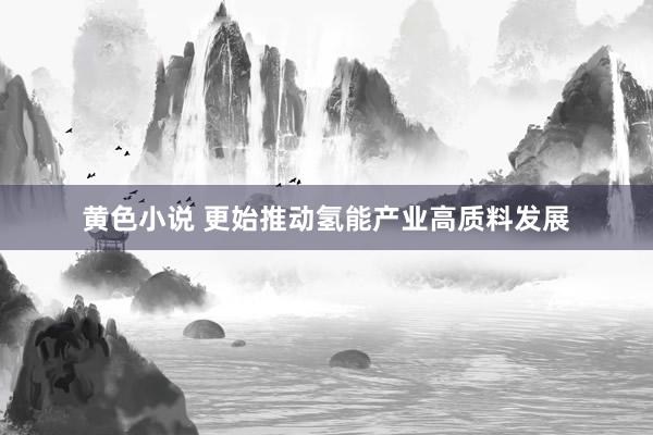 黄色小说 更始推动氢能产业高质料发展